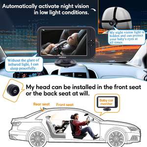 Камера 1080p-удар и платок с задним сиденьем, вращение 360 °, зеркало заднего вида автомобильной камеры - Product Image 4