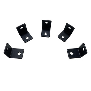 Supports d'angle Xinjunye 20x25mm en acier laminé à froid peint en noir pour usage général - Product Image 4