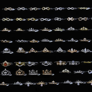 Anillos de Circonita de Lujo CM Jewelry, Personalizables, Chapados en Oro, Oro Laminado, Anillos de Circonita Cúbica Tallada, Anillo de Compromiso y Boda para Mujer - Product Image 6