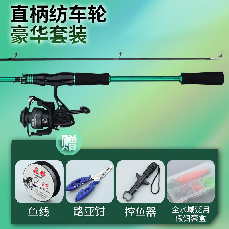 รอกสปินนิ่ง 1.65 ม. พร้อมสวิงตรง [ชุดตกปลาล่อ Deluxe]