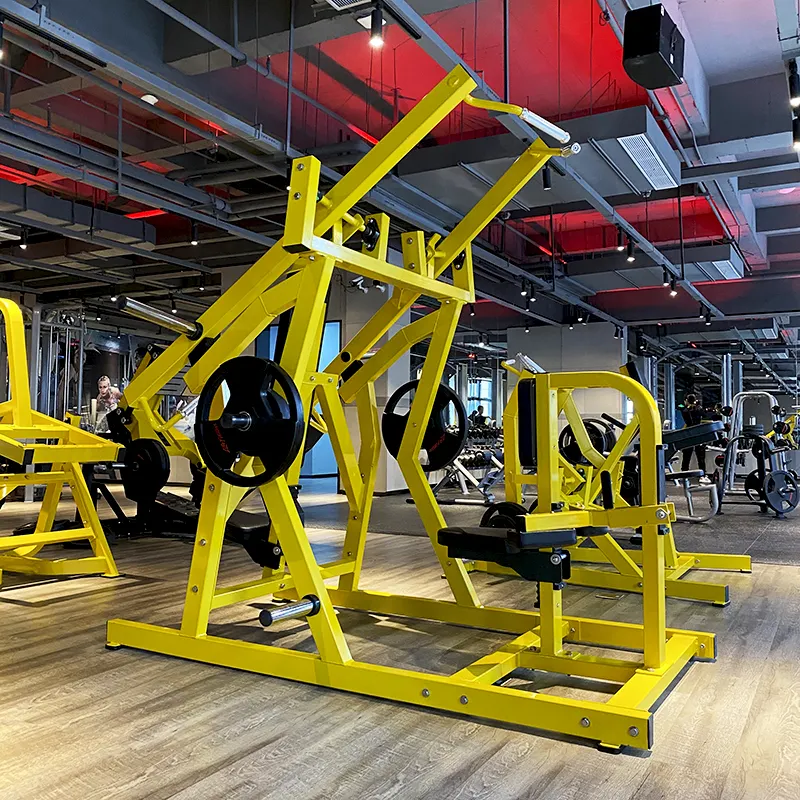 Equipo de fuerza comercial de alta calidad para ejercicio de gimnasio Iso-lateral Front Plate Loaded Lat Pulldown Machine