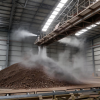 Système de micro-brumisation intelligent pour la suppression de la poussière par brouillard sec, idéal pour les stations de transfert minières et le contrôle de la poussière dans les usines sidérurgiques
