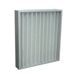 Filtro de malla de aluminio de fibra sintética filtro de Panel plisado G3 G4 Pre filtro de aire