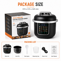 Autocuiseur Électrique Multifonction 6L 1000W avec 15 Préréglages et Écran LED pour Cuisine Domestique - Vente en Gros