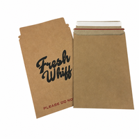 Enveloppes en papier kraft auto-adhésives personnalisées, sacs plats rigides pour envois postaux, pochettes d'expédition pour documents, emballages express pour le commerce électronique