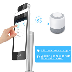 8 Inch WIFI Touch Screen Access Control AI Human <b>Body</b> Temperature Kiosk Detection Face Recognition Thermometer <b>Camera</b> - Product Image 5
