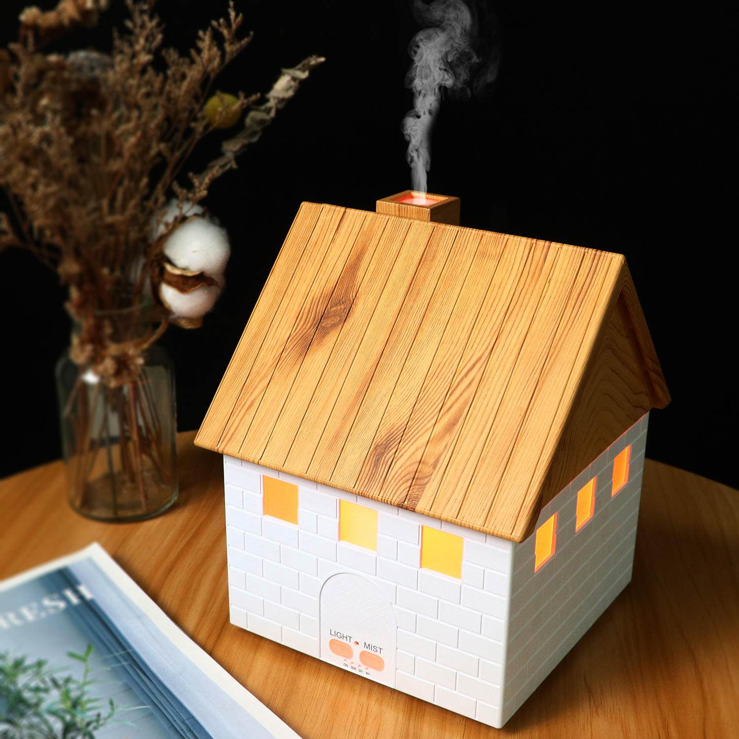 Fond blanc grain de bois clair 2