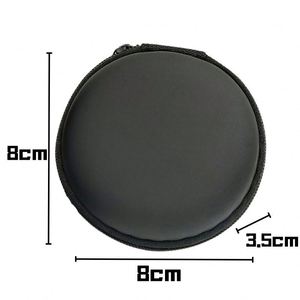 Factory Direct EVA Earphone Case Zippered <b>Cable</b> Organizer Pouch 8*8CM Handmade Bulk Wholesale Custom Logo ODM OEM Earbuds <b>USB</b> - Product Image 2