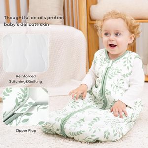 <span class=keywords><strong>Gigoteuse</strong></span> pour bébé <span class=keywords><strong>OEKO</strong></span>-<span class=keywords><strong>TEX</strong></span> 100, vêtements de nuit, douce et confortable, fermeture éclair bidirectionnelle, sans manches, respirante, enveloppe pour bébé et enfant - Product Image 4