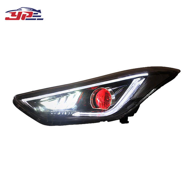 YOUPEI High Quality Modified LED Head Lamp Front Head Light Headlight Headlamps for Hyundai Elantra 2012-2015