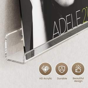 Étagère à disques en vinyle support mural acrylique transparent Album suspendu porte-disques enfants étagère porte-revues pour la maison salle de musique <span class=keywords><strong>Studio</strong></span> - Product Image 4