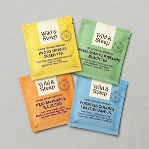 Bolsa <span class=keywords><strong>de</strong></span> plástico reciclable con impresión personalizada, sellada al calor, <span class=keywords><strong>para</strong></span> un solo porción, <span class=keywords><strong>para</strong></span> té, café, biodegradable, tipo sobre. - Product Image 4