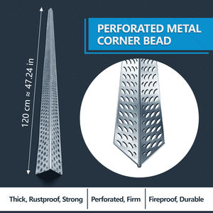 Découvrez le profilé d'angle galvanisé au zinc, anti-corrosion et haute résistance, pour cloisons sèches - Product Image 3