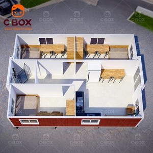 Cbox - Oficina Modular Prefabricada Moderna de 20 pies para Obras de Construcción, Alojamiento Temporal, Casa Contenedor Expandible para Jardín - Product Image 4