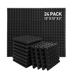 Woxin แผ่นโฟมเก็บเสียงพีระมิดแบบพรีเมี่ยม, แผ่นโฟมอะคูสติกสำหรับสตูดิโอลดเสียงรบกวน - Product Image 1