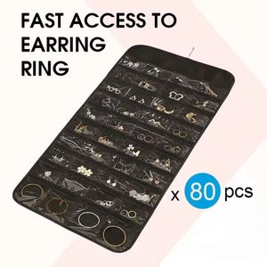 Bolsa Organizadora de Joyas Colgante, Bolsillo Doble para Guardar Aretes, Collares, Pulseras y Anillos - Product Image 5