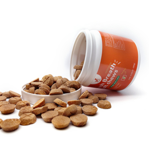 Pet Gut Health refresca el aliento Suplemento alimenticio para mascotas natural personalizado Golosinas para perros Proveedores de bocadillos Refresca el aliento Masticables suaves - Product Image 5