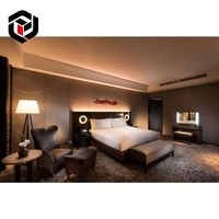 Fabricant de Foshan – Suites exécutives 5 étoiles personnalisables en bois massif, bureau moderne avec étagère de présentation pour chambre et appartement d'hôtel