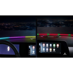 Pare-brise avant universel <span class=keywords><strong>LED</strong></span> Barre lumineuse ambiante <span class=keywords><strong>140cm</strong></span> et 150cm Voiture RGB USB APP Contrôle Télécommande - Product Image 4