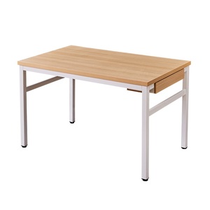 Mesa de Comedor Moderna al por Mayor de Fábrica, Mesa Rectangular de Madera para Cafetería con Patas de Metal, Mesa de Comedor <span class=keywords><strong>Roma</strong></span> con Cajón de Almacenamiento de Metal - Product Image 3