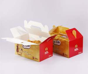 Boîte d'emballage en gros pour poulet frit, boîte à emporter pour poulet frit et frites, boîte d'emballage pour hamburger, LOGO imprimable, recyclable - Product Image 4