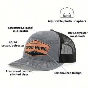 Casquette Trucker en Maille Personnalisable 112, Vierge, Haute Qualité, en Polyester, Tendance, pour la Pêche, Hommes, Plage, Extérieur - Product Image 5