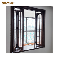 Fenêtre multi-pliante verticale en acier inoxydable, verre trempé et bois, ignifuge, pour cuisine et balcon