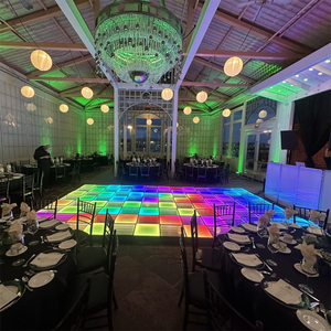 Piste de danse sans fil RVB 3D à effets LED en couleur DJ Club Infinity Mirror Illusion Glowing LED Dance Floor - Product Image 3