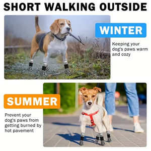 Calcetines Impermeables Antideslizantes para Mascotas, Protectores de Patas para Perros Medianos y Grandes, Universales para Perros y Gatos, Venta Caliente Transfronteriza - Product Image 6