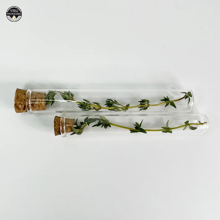 Custom Logo Glass Test Tube with Cork Lid