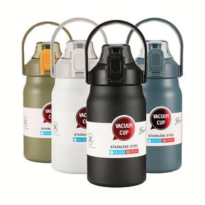 Botella de Agua Deportiva Portátil Promocional, Termo Aislado al Vacío de Acero Inoxidable con Tapa de Cierre a Presión - Product Image 4