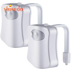 Activado por movimiento de luz LED 8 colores cambiando inodoro luz nocturna para luz de baño - Product Image 1