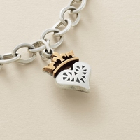 Pendentif en argent pur S925 James Avery, thème maman, famille, papillon, fleur, cœur, pour femmes, cadeau pour la fête des mères, pendentif DIY