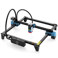 Machine de marquage laser pour miroirs en verre Low-E, gravure de miroirs personnalisés, 5,5 W, 300*300 mm, découpe laser acrylique bois