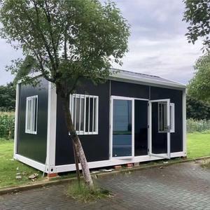 ภาชนะบรรจุแบบพับได้รวดเร็วบ้านเคลื่อนที่เคลื่อนย้ายได้บ้านเคลื่อนที่ได้โครงสร้างเหล็กสมัยใหม่วิลล่าหลังคาเต็มรูปแบบห้างสรรพสินค้าโรงเรียน - Product Image 3