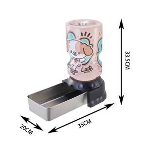 Fontaine à eau automatique pour animaux de compagnie en acier inoxydable, antidérapante, anti-renversement, bol à eau pour chats et chiens, distributeur d'eau automatique - Product Image 6