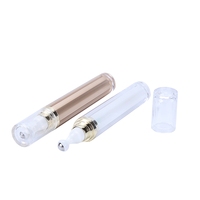 Applicateur de massage vide de 20ml emballage Tube de crème cosmétique pour les yeux sans air avec boule roulante