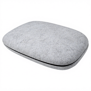 Material de fieltro reciclado gris claro de 1000g para bandeja de fieltro, posavasos de fieltro personalizado, bandeja de decoración del hogar, antipilling - Product Image 1