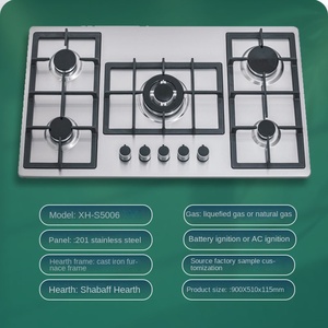 Built in Gas Hob Wholesale Price Gas Cooker 5 Burners Stainless Steel Kitchen Cabinet Customize With Your logo Gas Stove - Product Image 4