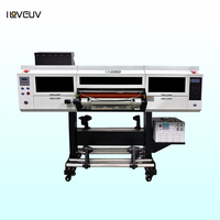 Printer UV DTF Industri 60cm untuk Printhead I3200 Otomatis Penuh Multiwarna untuk Transfer Stiker Label Kristal