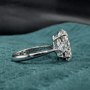 แหวนทองคำขาว 14k คลาสสิก เครื่องประดับหรูหราสำหรับสวมใส่ประจำวัน ขอแต่งงาน วันครบรอบ และมอบเป็นของขวัญ - Product Image 4