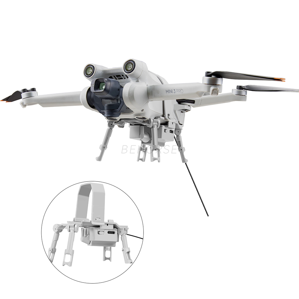 Voir Airdrop Parabolic Device For DJI Air 3 & Air 3S - Drone Delivery Thrower With Tripod Extensions