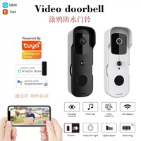 Interphone vidéo intelligent sans fil Tuya 1080P, étanche, détection de mouvement, caméra WiFi domestique, petite taille, batterie BT30