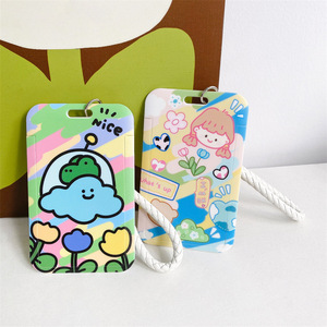 Porte-cartes de <span class=keywords><strong>bus</strong></span> mignons en gros OEM&ODM, étuis pour cartes de cantine étudiante et badges d'accès campus et exposition, tout-en-un avec porte-clés - Product Image 2