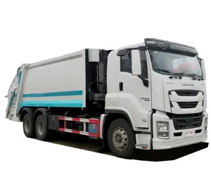 Japanese technology GIGA heave duty 6x4 garbage truck Japan brand Rear Loader garbage truck