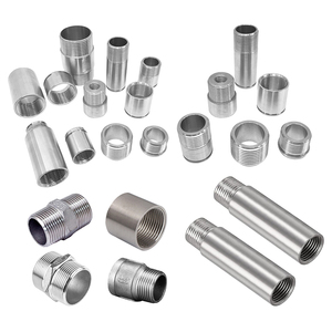 Conexiones de Tubería de Acero Inoxidable 201 304 316 NPT BSP DN6*50-300mm, Boquilla Larga Fundida Lisa - Product Image 2