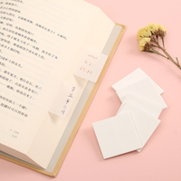 Notas Adhesivas Transparentes Blancas, Blocs de Notas Autoadhesivos, Material Escolar, Bloc de Notas