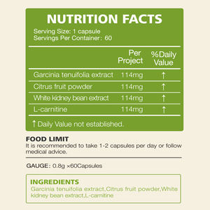 Oem tummy simming גלולות הרזיה הגוף העליון אנרגיה הרזיה קפסולות התיאבון תוספת עבור הרזיה - Product Image 3