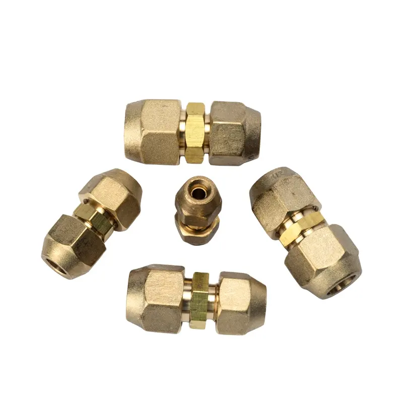 2022 new Plumbing pipe flare Refrigerant air conditioning brass fitting connector in different size