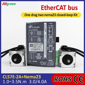 ชุดควบคุมมอเตอร์สเต็ปเปอร์ DC24V~50V 3/4A 1000PPR แรงบิด 1/1.5/2/2.2/3/3.5 นิวตันเมตร 2 เฟส Nema23 แบบวงปิด 2 แกน - Product Image 2